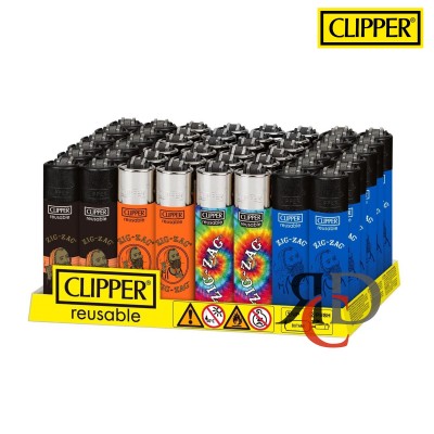 CLIPPER LIGHTER PRINTED 48CT/ DISPLAY - COLLECTION 2 